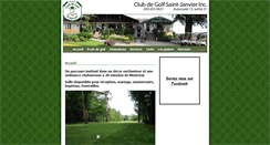 Desktop Screenshot of golfstjanvier.com