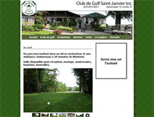 Tablet Screenshot of golfstjanvier.com